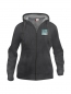 Preview: Damen Basic Hoodyjacke inkl.  Logo